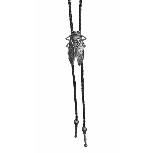 Allingtons Cicada Western Bolo Tie (ABT026) Pewter Tone