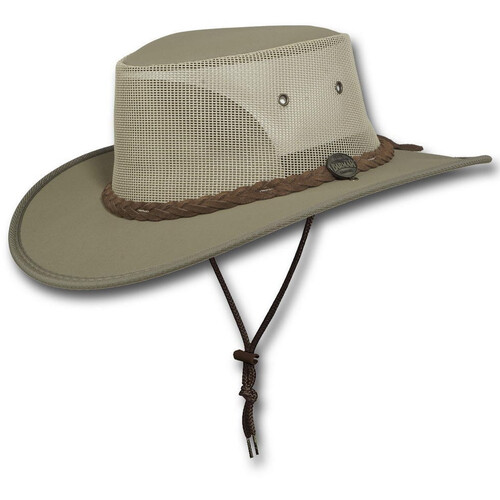 Barmah Canvas Drover Hat (1057KH) Khaki M