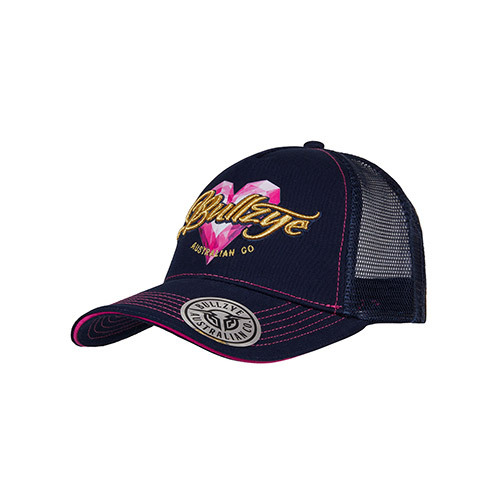 Bullzye Heart Trucker Cap (B3S2345CAP) Navy OSFM [SD]