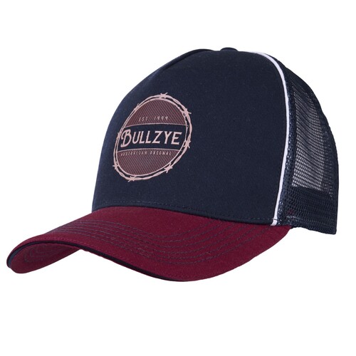 Bullzye Mens Sid High Profile Cap (B4S1945CAP) Navy/Red OSFM