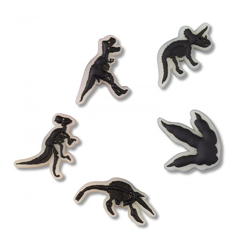 Crocs Glow In The Dark Dino 5 Pack Jibbitz™️ Shoe Charms (10011588) Multi OSFA