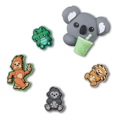 Crocs Cute Baby Safari Animals 5 Pack Jibbitz™️ Shoe Charms (10014338) Multi OSFA