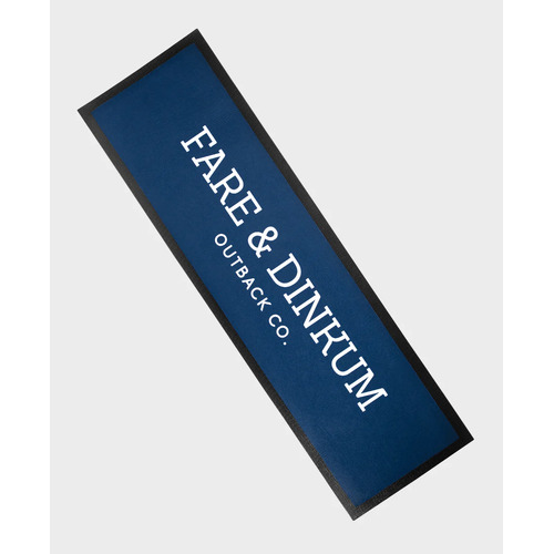 Fare & Dinkum Bar Runner (FD.PP.LOGO.BAR-MAT) Navy [SD]