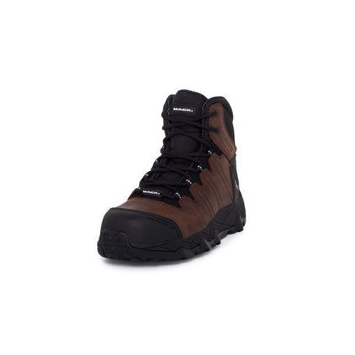 Mack Mens Octane Lace Up Safety Boots (MKOCTANE) Rocky Brown 7