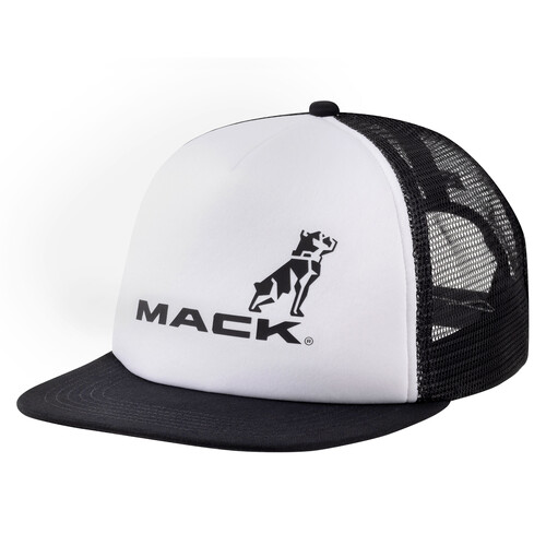 Mack Firm Flat Brim Dart Foam Trucker (MKFBF2401W20000) White/Black OSFM