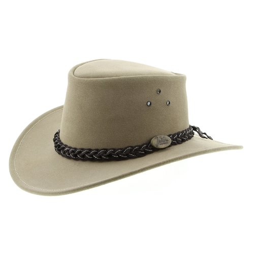 Jacaru Wallaroo Suede Hat (1007) Sand M