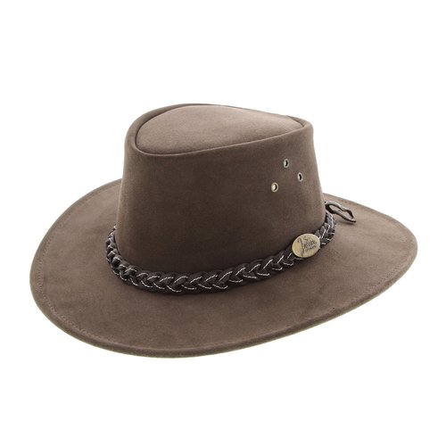 Jacaru Wallaroo Suede Hat (1007) Brown M