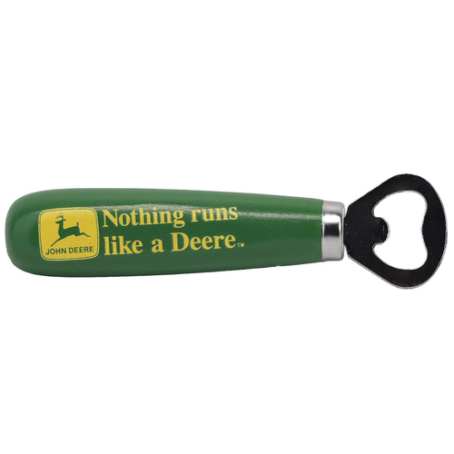 John Deere Nothing Runs Like a Deere Wooden Handle Bottle Opener (90176891-S)