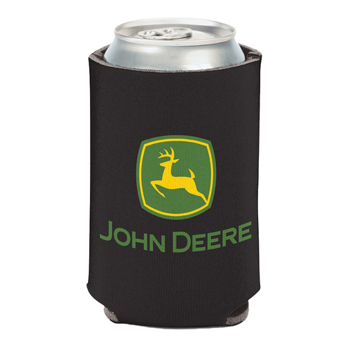 John Deere Doubled Sided Logo Can Cooler 12oz/375ml (34614321) Black