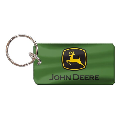 John Deere Rectangle Trademark Keyring (F0812121)