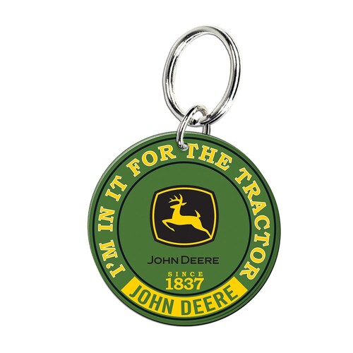 John Deere Custom Shape Tractor Keyring (F0890421)