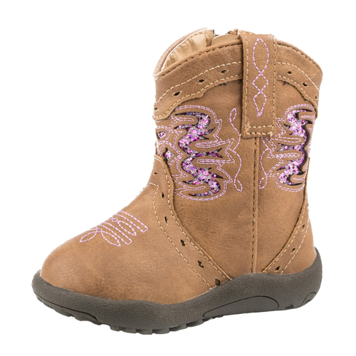 Roper Infant Cowbaby Lexi Western Boots (16901527) Tan 2