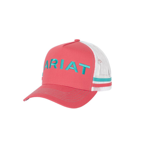 Ariat Unisex Patriot Trucker Cap (AC2211) Raspberry OSFM