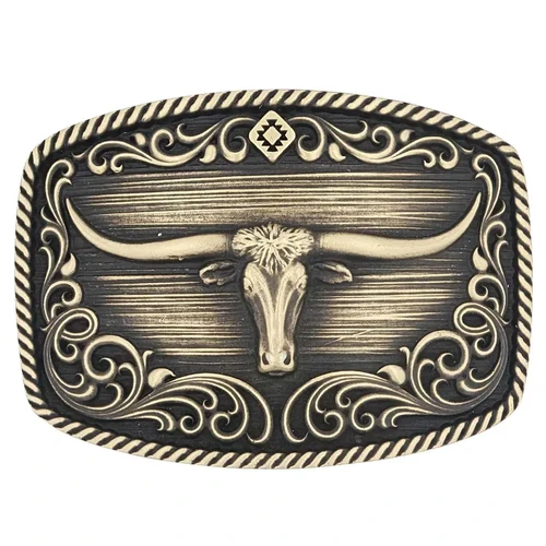 Montana Jewellery Montana Western Attitude Buckle (A973C) Silver One Size [SD]