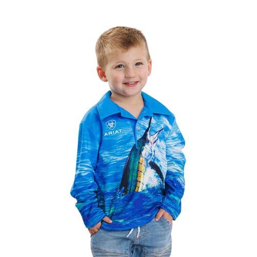 Ariat Childrens L/S Fishing Shirt (4006CLSP) Mr Marlin 2