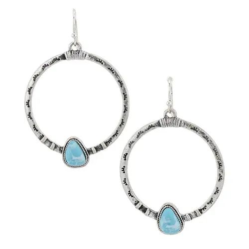 Montana Jewellery Turquoise Touch Attitude Earrings (AER5925)