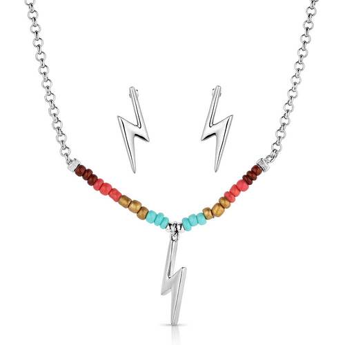 Montana Jewellery Colourstruck Lightning Bolt Beaded Jewellery Set (JS5884)