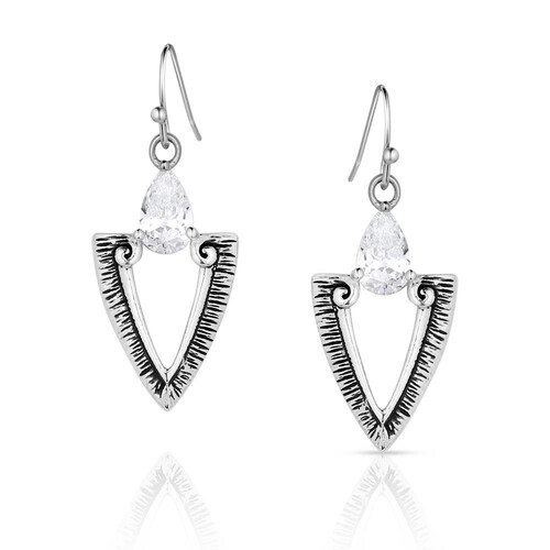 Montana Jewellery Guided Purpose Crystal Arrowhead Earrings (ER5773)