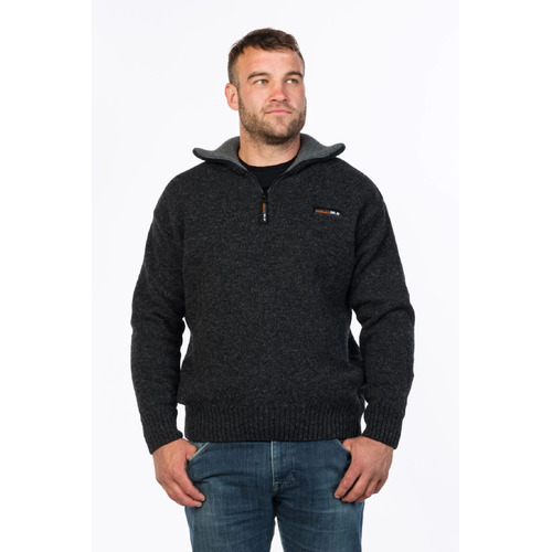 MKM Mens Tasman Sweater (MS1645) Coal M