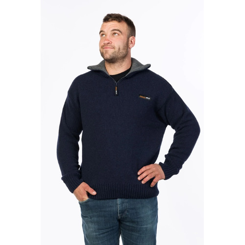 MKM Mens Tasman Sweater (MS1645) Navy M