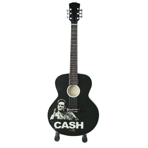 Ocean Peak Johnny Cash Middle Finger Miniature Acoustic Guitar (OPG109)