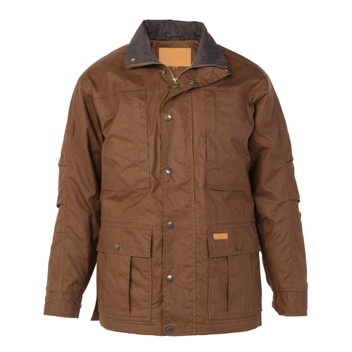 Outback Trading Mens Drover Dry Wax Jacket (6189) Brown M  [SD]