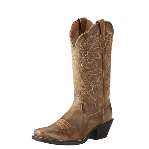 Ariat Womens Round Up Square Toe Western Boots (10021620) Vintage Bomber 6.5B