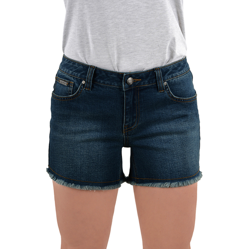 Bullzye Womens Katrina Shorts (B2S2302100) Dark Wash 18 [SD]