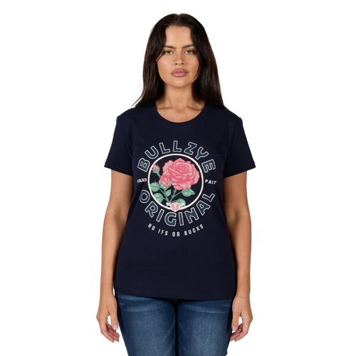 Bullzye Womens Rose S/S Tee (B4S2503415) Navy 8