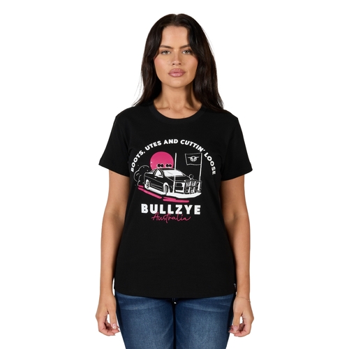 Bullzye Womens Ute S/S Tee (B4S2503416) Black 10