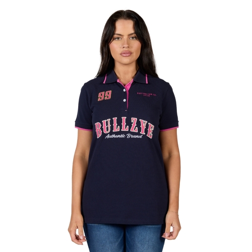 Bullzye Womens Logan S/S Polo (B4S2507409) Navy 8