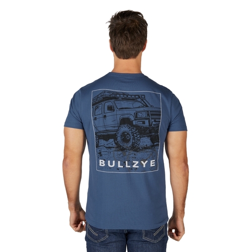 Bullzye Mens Ryan S/S Tee (B4S1503380) Blue Steel S