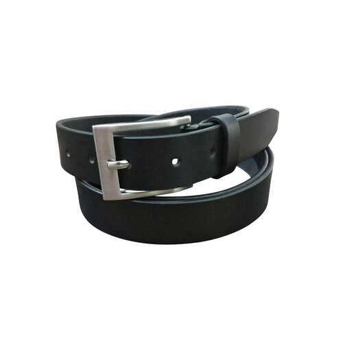 Jacaru Unisex Leather Belt - 40mm (6011) Black 30-32"