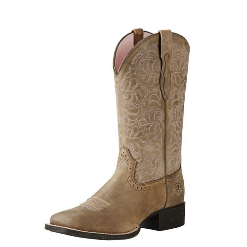 Ariat Womens Round Up Remuda Western Boots (10019906) Brown Bomber 7B 