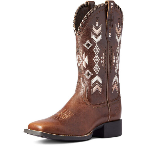 Ariat Womens Round Up Western Boots (10038327) Skyler Canyon Tan 8.5B [SD]