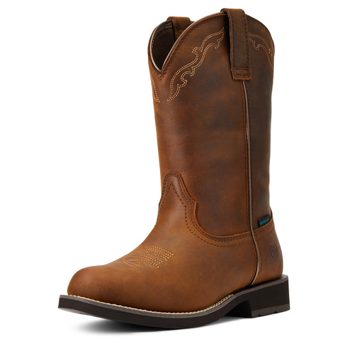 Ariat Womens Delilah Round Toe H2O Western Boots (10040272) Distressed Brown 7B [SD]