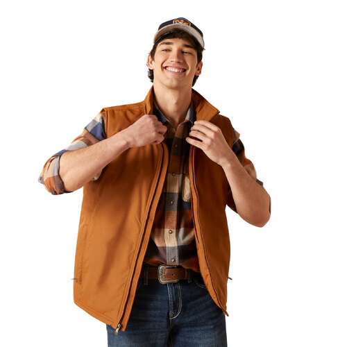 Ariat Mens Team Logo Insulated Vest (10046718) Chestnut S [SD]