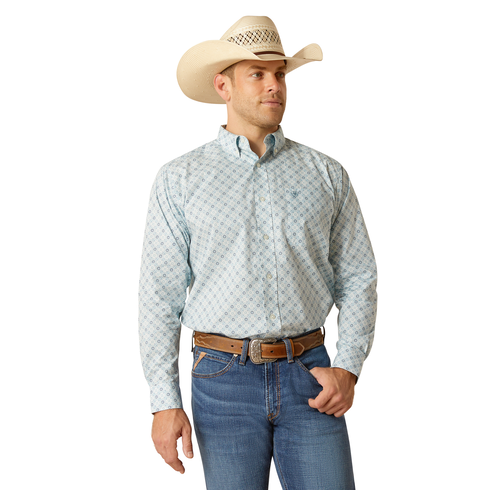 Ariat Mens Eamon L/S Shirt (10051263) Blue Heaven S