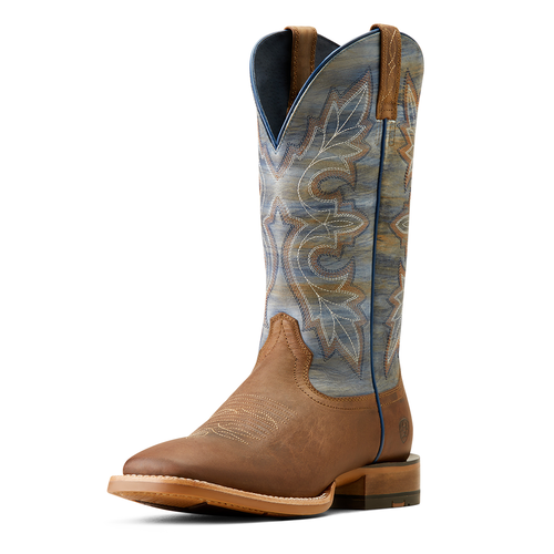 Ariat Mens Standout Western Boots (10050890) Loco Brown/Cloud Blue 9EE [SD]