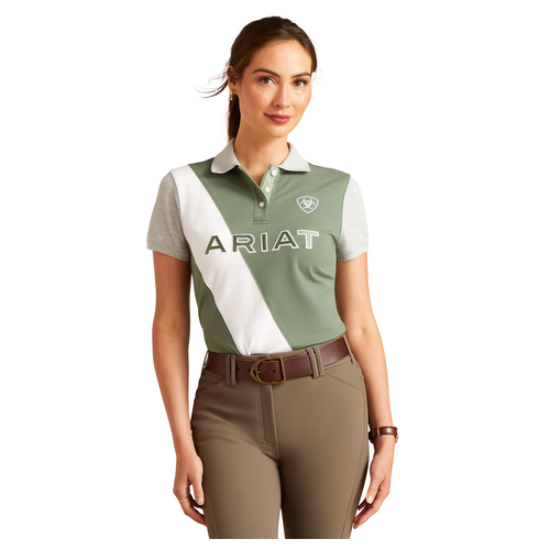 Ariat Womens Taryn S/S Polo (10048839) Duck Green S