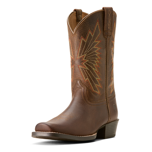 Ariat Youths Decatur Western Boots (10053623) Honey Bee 1