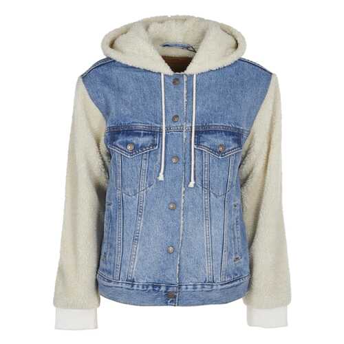 levi hooded denim jacket womens