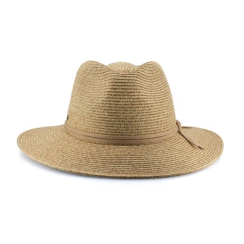 OoGee Pipers Creek Fedora Hat (AP018) Camel S/M