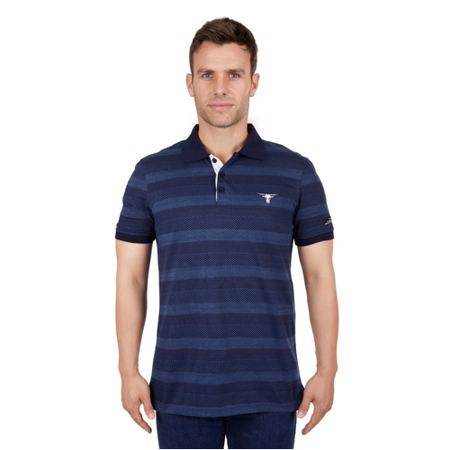 Pure Western Mens Chad S/S Polo (P4S1505969) Indigo S