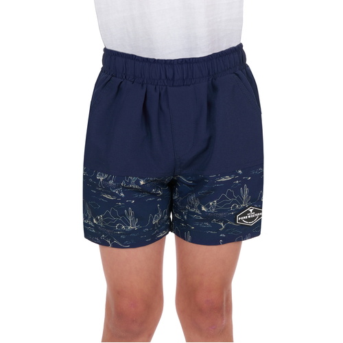 Pure Western Boys Drew Boardshorts (P4S3302972) Navy/Tan 2