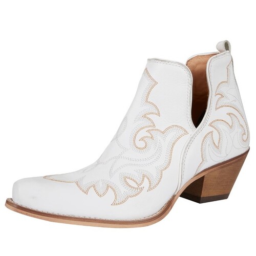 Pure Western Womens Bodie Western Boots (P4S28466) White 6