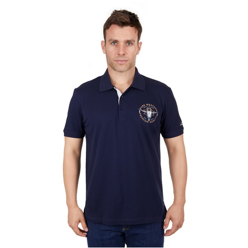 Pure Western Mens Mack S/S Polo (P4S1505967) Navy S