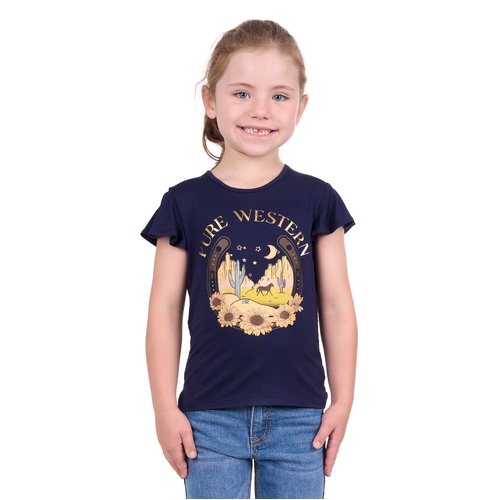 Pure Western Girls Ariana S/S Tee (P4S5577862) Navy 2