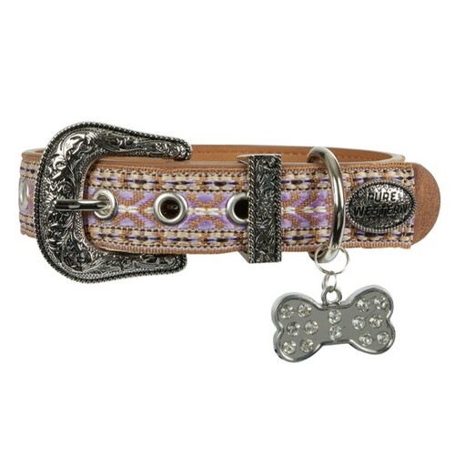 Pure Western Animals Nikki Dog Collar (P4S2965CLR) Lilac XS