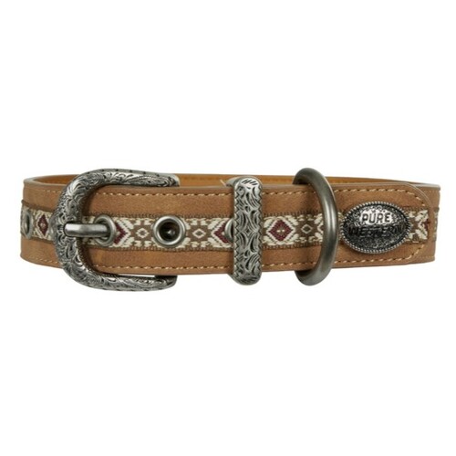 Pure Western Animals Tomas Dog Collar (P4S2966CLR) Tan XS